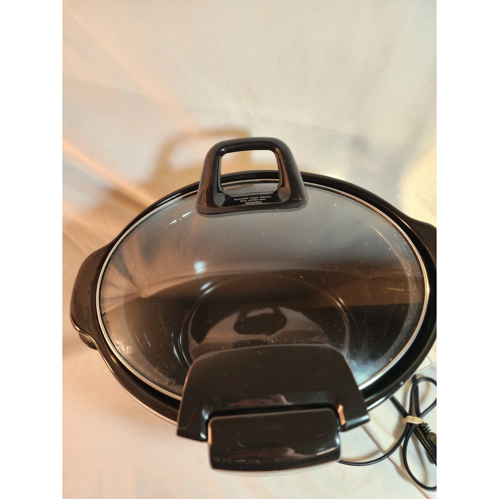 Crock-Pot The Original Slow Cooker Black Programmable Oval Hinged Lid 4-10 Hr - Picture 8 of 9
